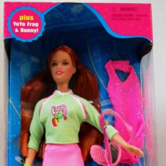 Barbie Totally Yo-Yo Courtney 22230 Mattel 1998 NIB NRFB w Yo Yo Frog & Bunny - Picture 1 of 6